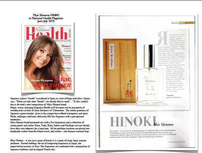 "HINOKI" dans le magazine russe "Health"